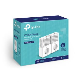 TP-Link AV1000 Gigabit Passthrough Powerline Starter Kit TL-PA7010P KIT v1 - Image 2