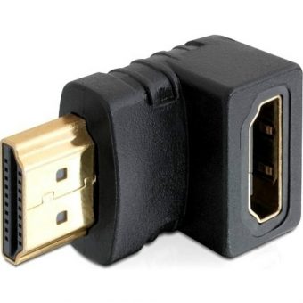 DeLock Adapter HDMI Male - HDMI Female 90° down 65071