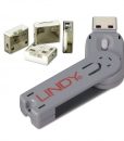 Lindy USB Port Blocker 4 x Locks + 1 x Key White 40454