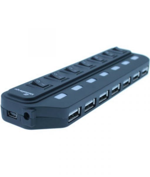 MediaRange 7-Port USB 2.0 Bus Powered Hub Black MRCS504_1