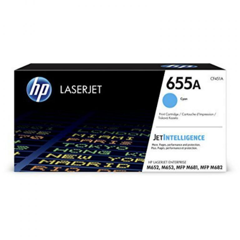 HP 655A Cyan Original LaserJet Toner CF451A