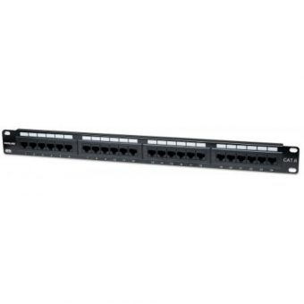MANHATTAN PATCHPANEL  24 PORT CAT6  UTP ΜΑΥΡΟ 520959