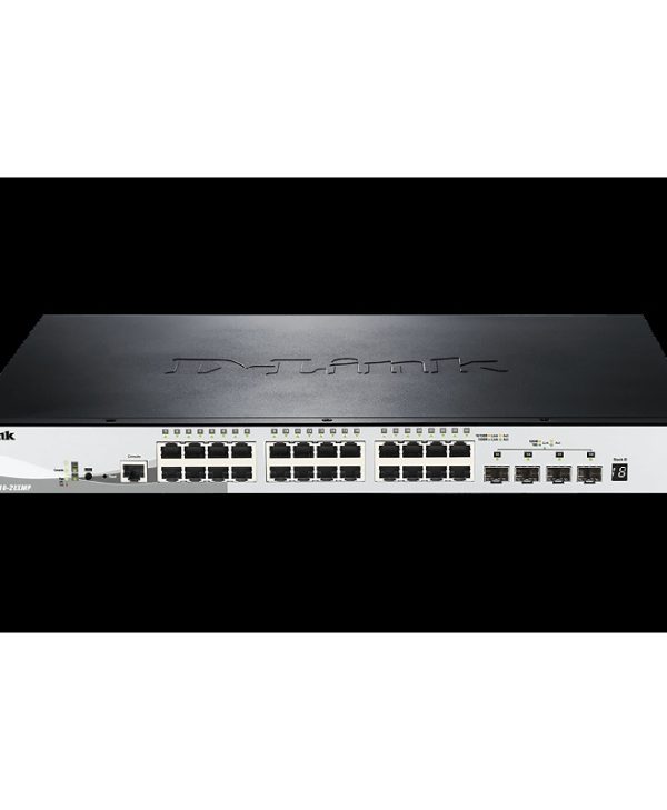 D-Link 28-Port Gigabit Stackable SmartPro PoE Switch + 4 x 10GbE SFP+ Ports DGS-1510-28XMP