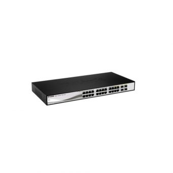 D-Link 24-Port Gigabit Smart Managed Switch with 2 Gigabit SFP Ports DGS-1210-26