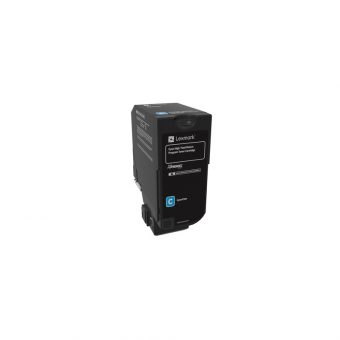 Lexmark Cyan Return Program Toner Cartridge 12K Pgs 74C2HC0