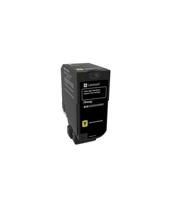 Lexmark Yellow Return Program Toner Cartridge 12K Pgs 74C2HY0