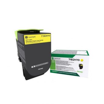 Lexmark Yellow Return Program Toner Cartridge 3.5K Pgs 71B2HY0