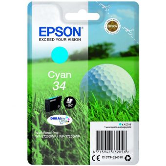 Epson Cyan 34 Durabrite Ultra Ink 4.2ml C13T34624010