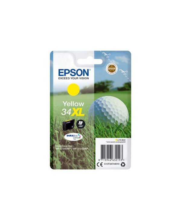 Epson Yellow 34XL Durabrite Ultra Ink 10.8ml C13T34744010