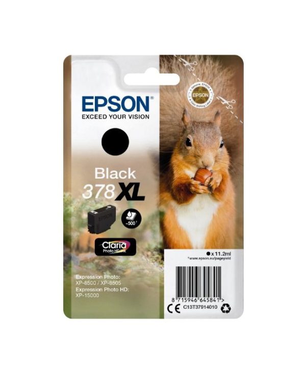 Epson Black 378XL Claria Photo HD Ink 11.2ml C13T37914010