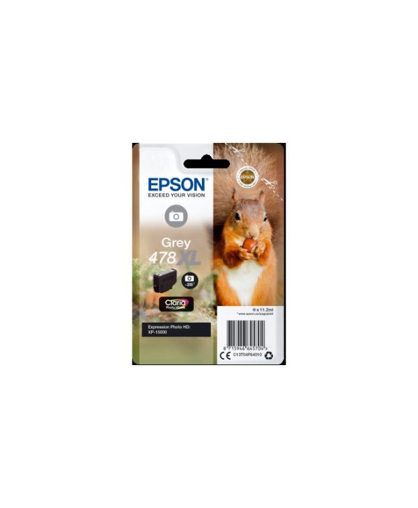 Epson Grey 478XL Claria Photo HD Ink 11.2ml C13T04F64010