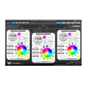 Thermaltake Riing Plus 14 LED RGB Radiator Fan TT Premium Edition 5-Fan Pack CL-F057-PL14SW-A - Image 7