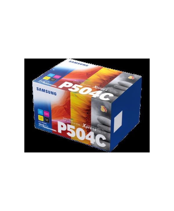 Samsung CLT-P504C 4-Pack Black/Cyan/Magenta/Yellow Toner Cartridges 2.5K & 1.8K Pgs SU400A