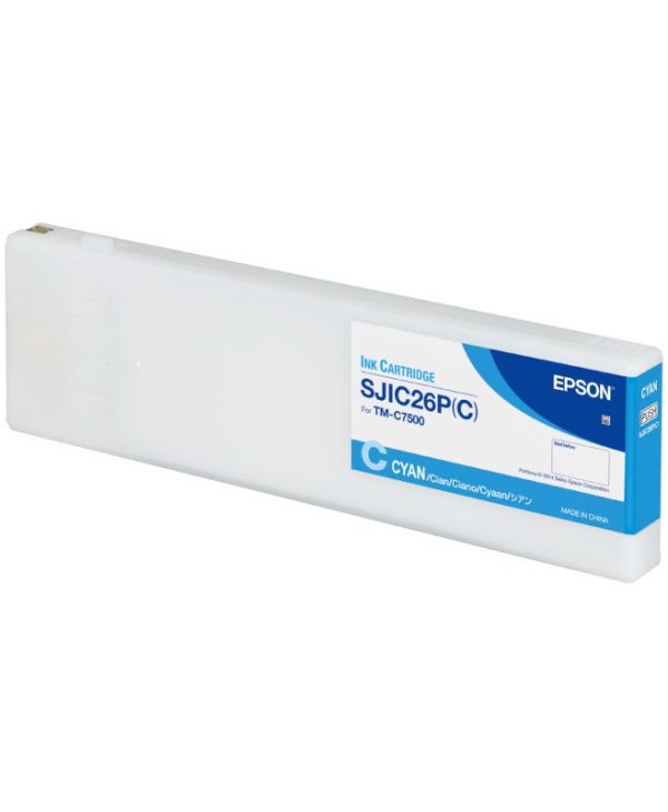 Epson SJIC26P(C) Cyan Ink for Colorworks C7500 294.3ml C33S020619