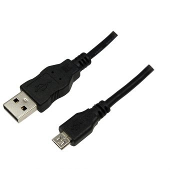 LogiLink Cable USB 2.0 A Male – USB Micro Male 1.8m Black CU0034