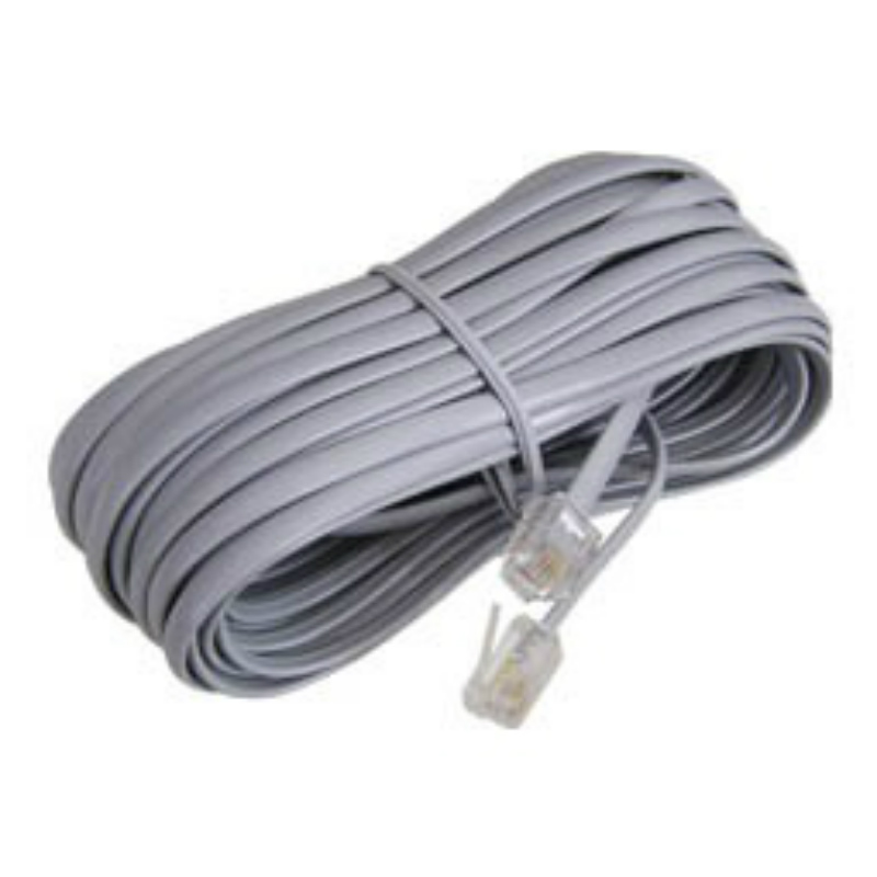 Top Τηλεφωνικό Καλώδιο 6P4C 2m Grey 01.074.0017