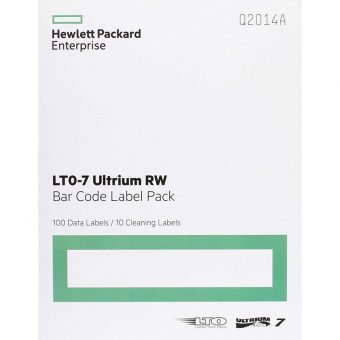 HPE LTO-7 Ultrium RW Bar Code Label Pack Q2014A
