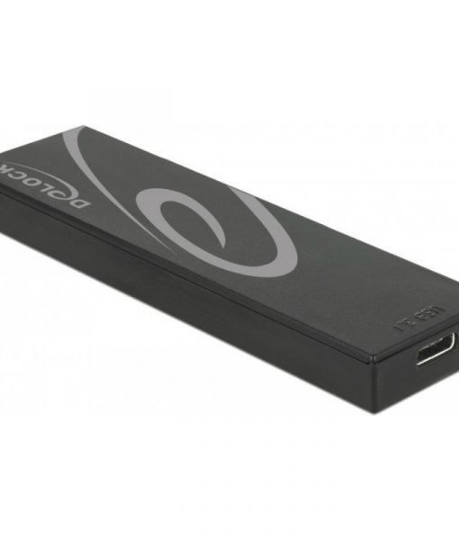 DeLock M.2 SSD USB 3.1 Gen2 Type-C External Enclosure Black 42597