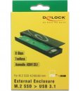 DeLock M.2 SSD USB 3.1 Gen2 Type-C External Enclosure Black 42597_6