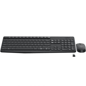 Logitech MK235 Wireless Keyboard & Mouse GR Black 920-007915 - Image 2