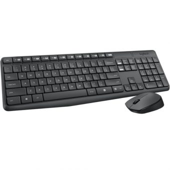 Logitech MK235 Wireless Keyboard & Mouse GR Black 920-007915 - Image 3