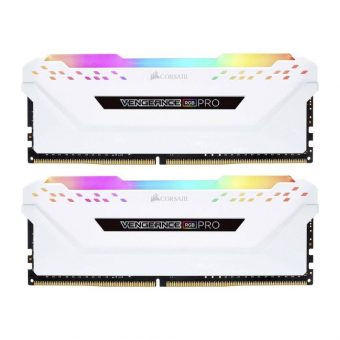Corsair Vengeance RGB Pro 16GB (2x8GB) 3000MHz DDR4 White CMW16GX4M2C3000C15W