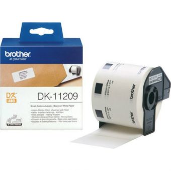 Brother Black on White 800 Adress Labels 29x62mm DK11209_1