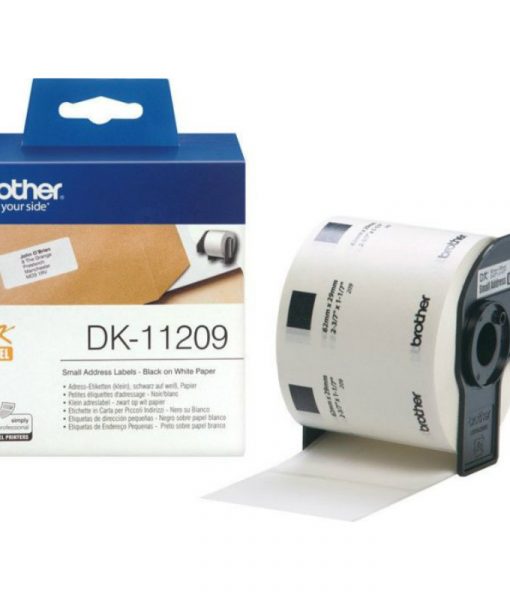 Brother Black on White 800 Adress Labels 29x62mm DK11209_1