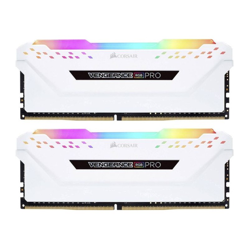 Corsair Vengeance RGB Pro DDR4-2666 - 32 GB kit (White) - (2x16GB) -  CMW32GX4M2A2666C16W 