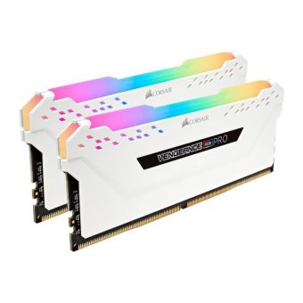 Corsair Vengeance RGB Pro 32GB (2x16GB) 2666MHz DDR4 White CMW32GX4M2A2666C16W - Image 2