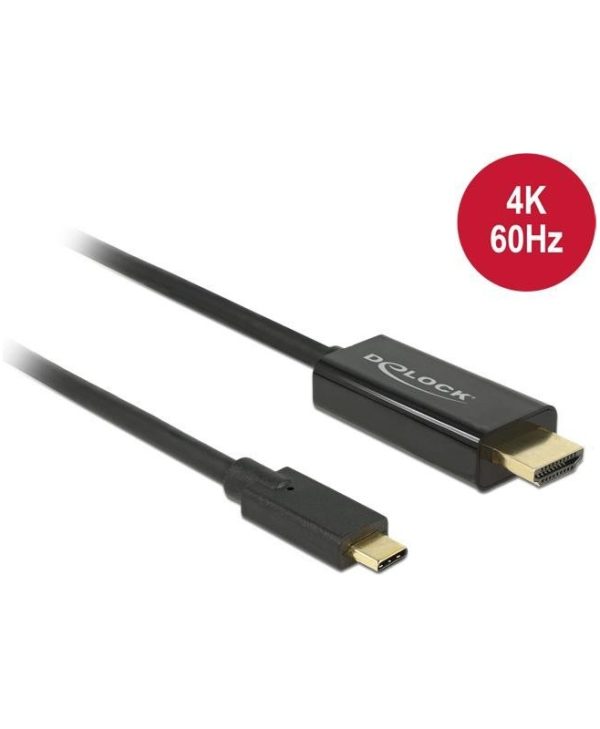 DeLock Cable USB Type-C Male - HDMI Male (DP Alt Mode) 5K 60Hz 2m Black 85291