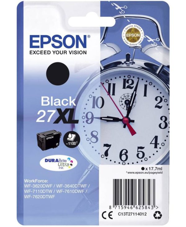 Epson Ink Cartridge 27XL High Capacity Black C13T27114012
