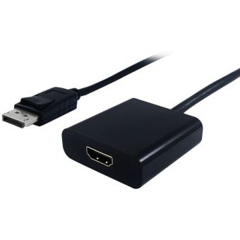 Secomp Adapter DisplayPort Male - HDMI Female 0.15m Black S3203