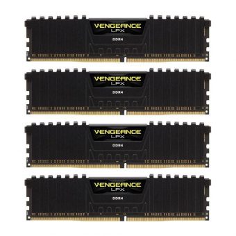 Corsair Vengeance LPX 32GB (4x8GB) 3200MHz DDR4 Black CMK32GX4M4B3200C16