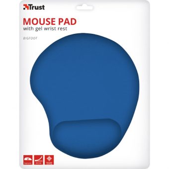 Trust BigFoot MousePad with Gel Wrist Rest Blue 20426_4