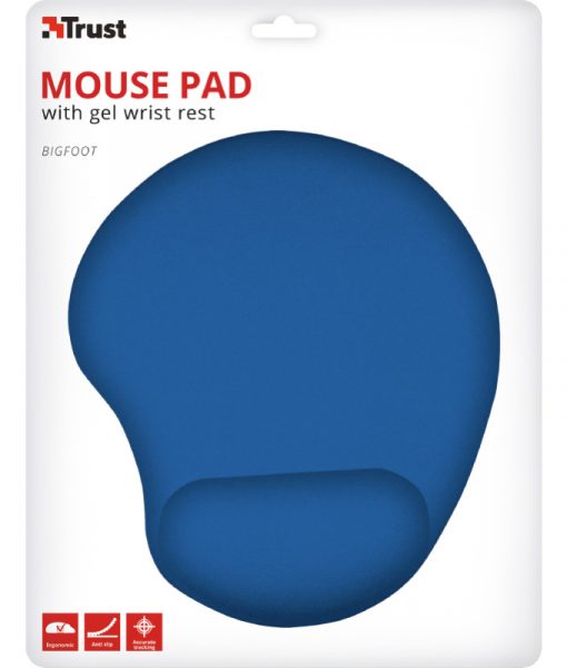 Trust BigFoot MousePad with Gel Wrist Rest Blue 20426_4
