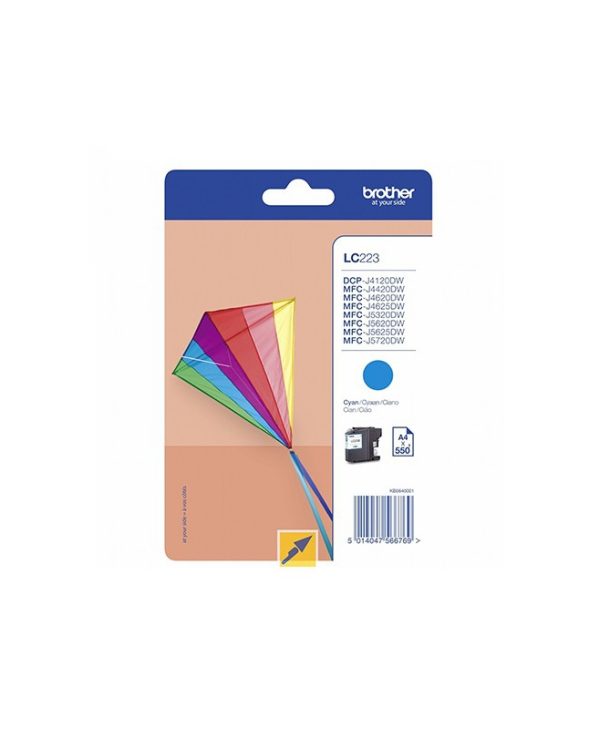 Brother Ink Cartridge Cyan 550 Pgs LC223C