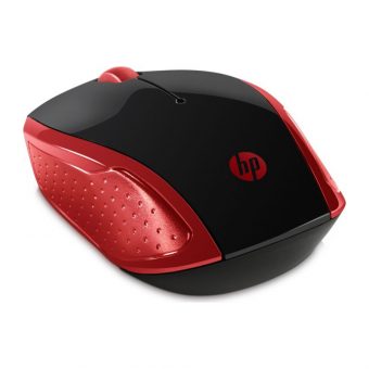 HP 200 Wireless Mouse Black/Red 2HU82AA
