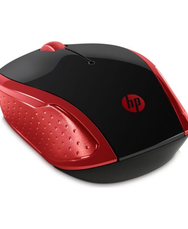 HP 200 Wireless Mouse Black/Red 2HU82AA