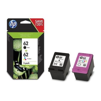 HP Ink No 62 Black/Tri-Color Multipack N9J71AE - Image 2