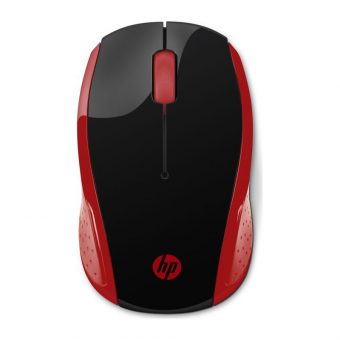 HP 200 Wireless Mouse Black/Red 2HU82AA - Image 2