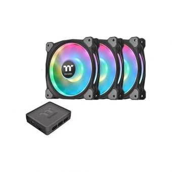Thermaltake Riing Duo 12 RGB Radiator Fan TT Premium Edition 3-Pack CL-F073-PL12SW-A