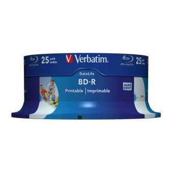 Verbatim DataLife Printable BD-R SL 25GB 6x 25Pack Spindle 43811 - Image 2