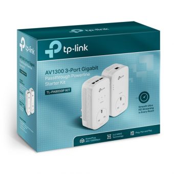 TP-Link AV1300 Gigabit Powerline Adapter Kit TL-PA8033P KIT - Image 2