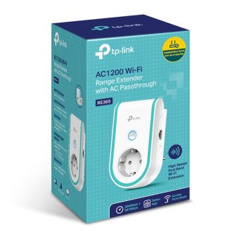 TP-Link AC1200 Wi-Fi Range Extender with AC Passthrough RE365 v1 - Image 4