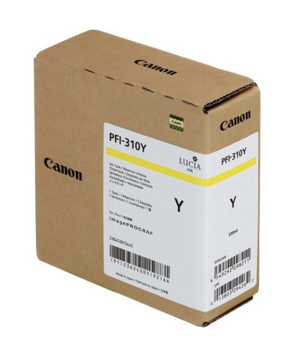 Canon PFI-310Y Ink Cartridge Yellow 330ml 2362C001