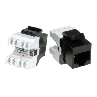 Roline RJ-45 UTP Cat.5e Keystone Jack Black 26.11.0342