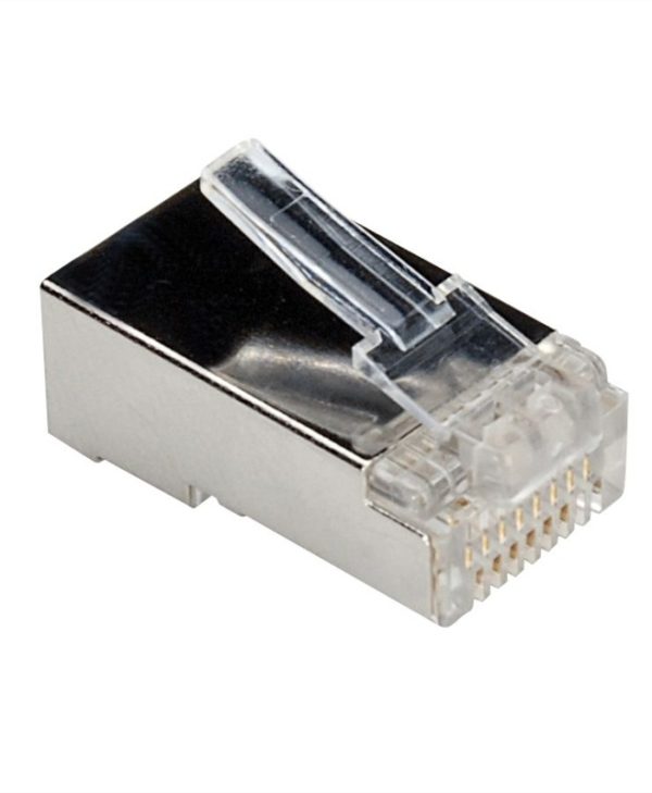 Roline RJ-45 STP Cat.6 Modular Plug for Stranded Wire Metal Shielding 10 Pcs 21.17.3061
