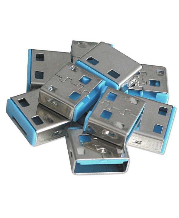 Lindy USB Port Blocker Without Key 10 Pcs Blue 40462