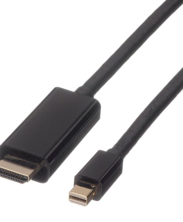 Roline Cable Mini-DisplayPort Male - UHDTV Male 4K 60Hz 1m Black 11.04.5795